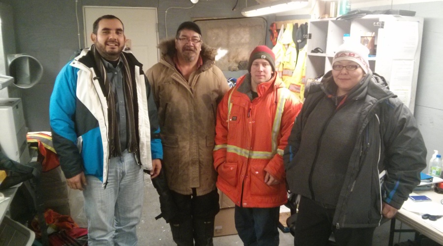 "With some clients in northern Canada"